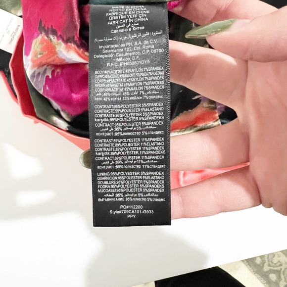 Bebe Sweetheart Satin Corset Top Dress Coral XS NWT - Picture 10 of 12